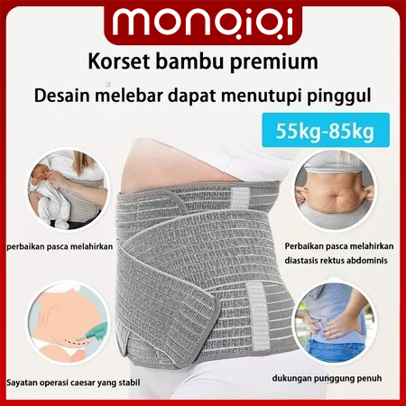 monqiqi Korset Pelangsing Perut Buncit Ibu Melahirkan Korset Bamboo Pasca Melahirkan Pospartum Tanpa Tulang Koreet Pelangsing Perut Pasca Operasi Normal Cesar Elastis Anti Gatal Original Premium Harga  93,580 rupiah*Gratis Ongkir