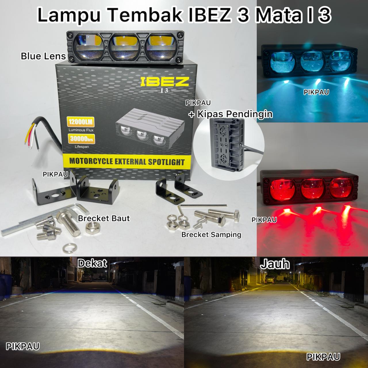 Biled ibez i3 & i2 blue lens with wateproof cooling fan Harga 481,180 rupiah*Gratis Ongkir