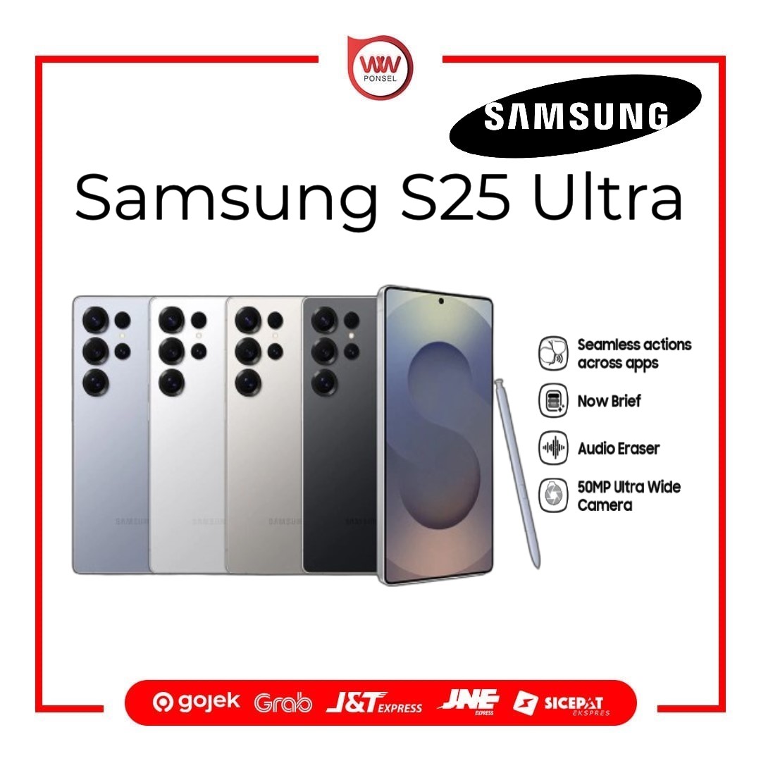 Hp Samsung S25 Ultra Ram 12GB Internal 512GB Garansi Resmi Harga 24,999,000 rupiah*Gratis Ongkir