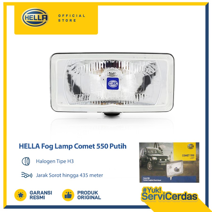 Hella Fog Lamp Comet 550 - Putih Harga 843,400 rupiah*Gratis Ongkir