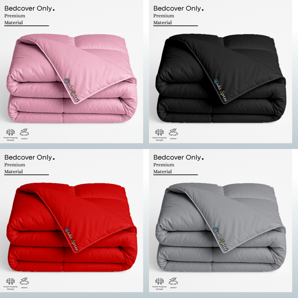 Bed cover only 150x210 bedcover blanket plain plain aesthetic