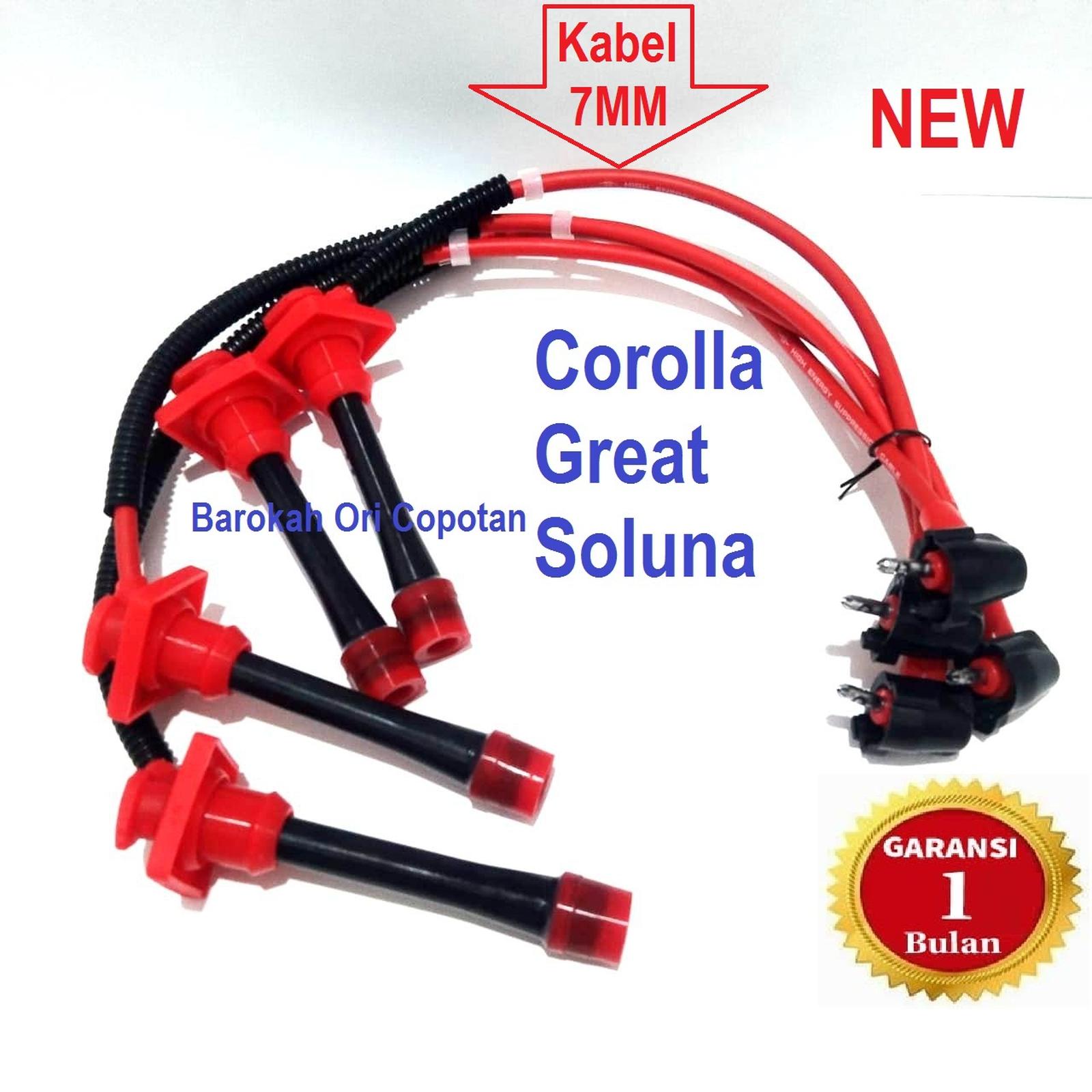 Toyota Corolla Great Soluna Ae100 Ae101 Ae110 Ae111 Allnew Spark Plug Cables Harga 160,000 rupiah*Gratis Ongkir
