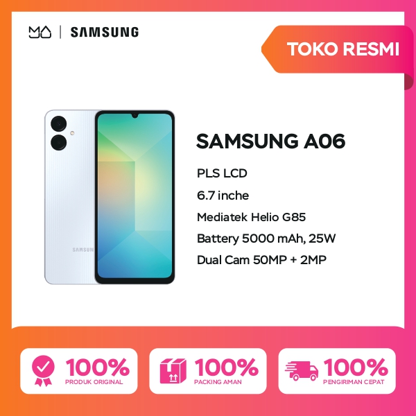 Samsung Galaxy A06 4/64-Garansi Resmi Harga  1,274,000 Ringgit*Penghantaran Percuma