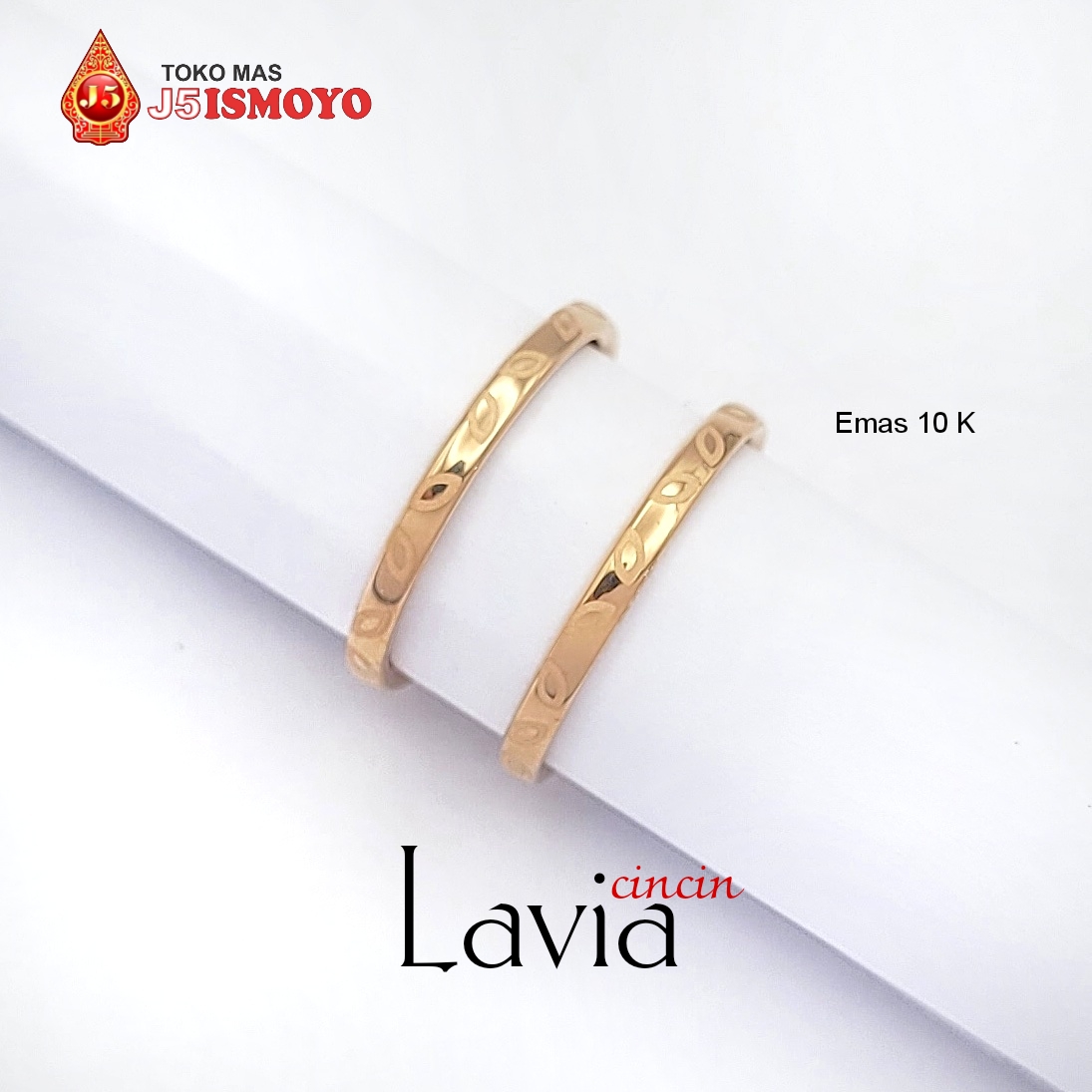 Cincin Emas Mas Asli Model Lavia J5 Ismoyo Harga 426,000 rupiah*Gratis Ongkir