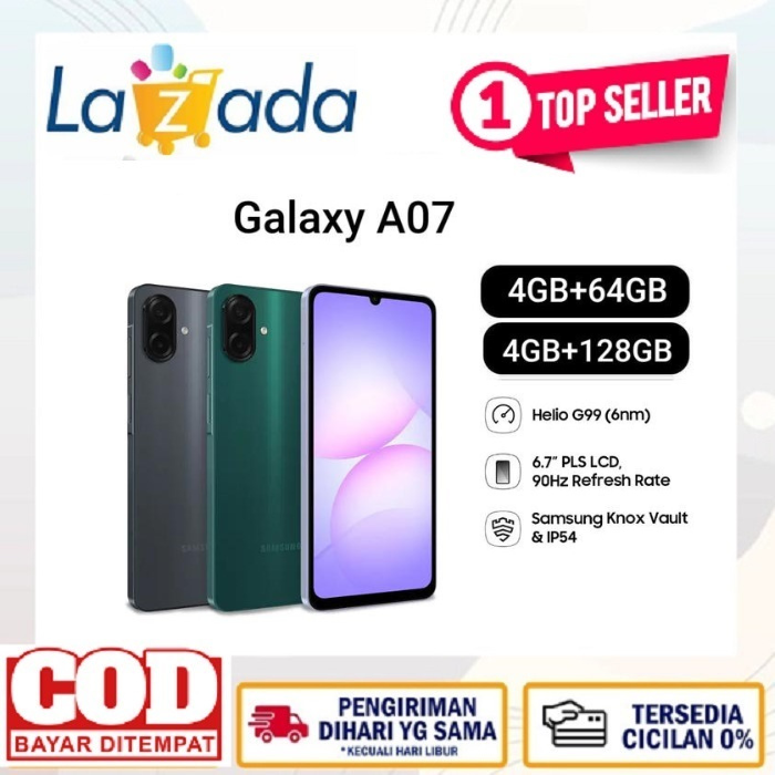 Samsung Galaxy A07 [4Gb+64Gb] [4Gb+128Gb] - Mediatek Helio G99 - 50Mp Camera - 5000Mah Harga  1,100,000 Ringgit*Penghantaran Percuma
