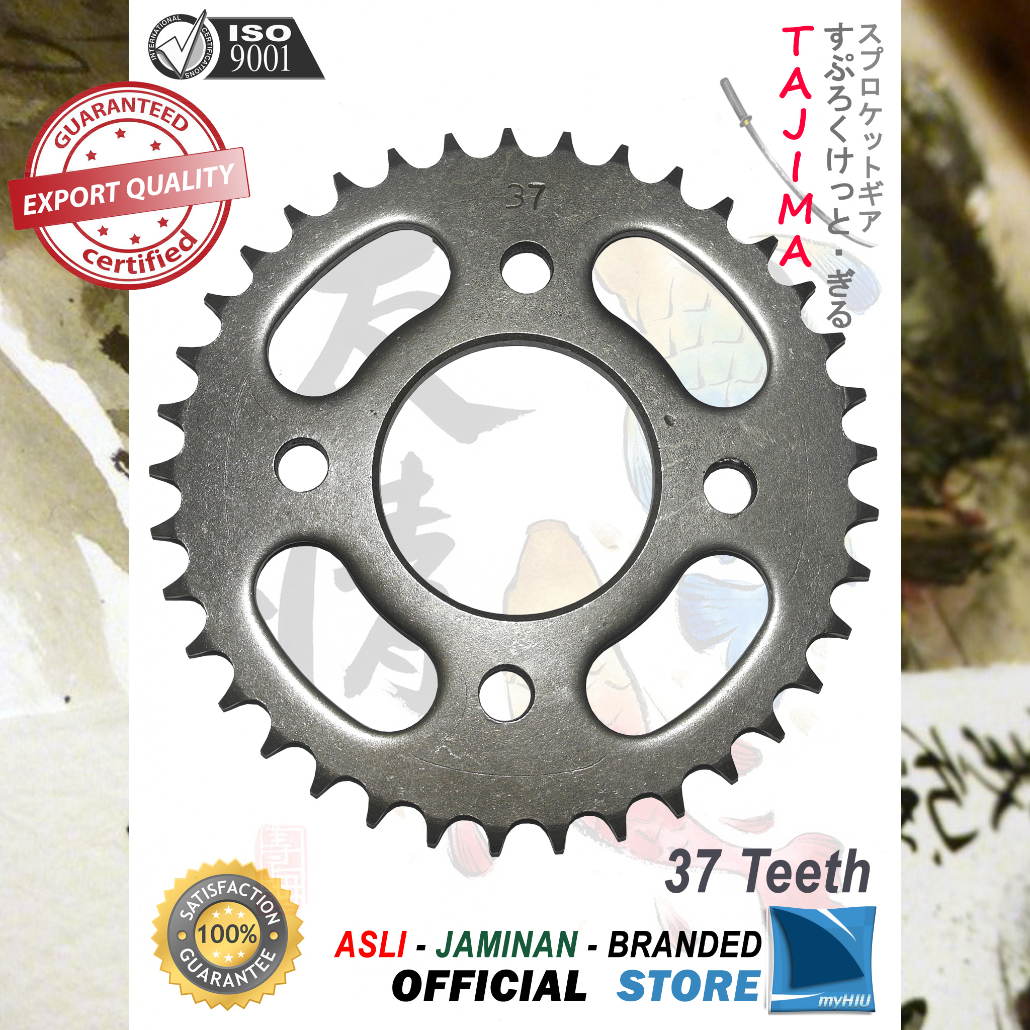 Gigi Tarik 428 - 37T HONDA Verza / Sonic 150R Gir Belakang - Rear Sprocket Gear TAJIMA Harga 50,600 rupiah*Gratis Ongkir