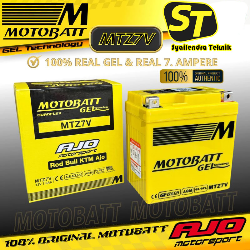 Aki Motor Ninja 250/250F1 ZX-10R ER-6N Z800 Z1000 Motobatt MTX7A