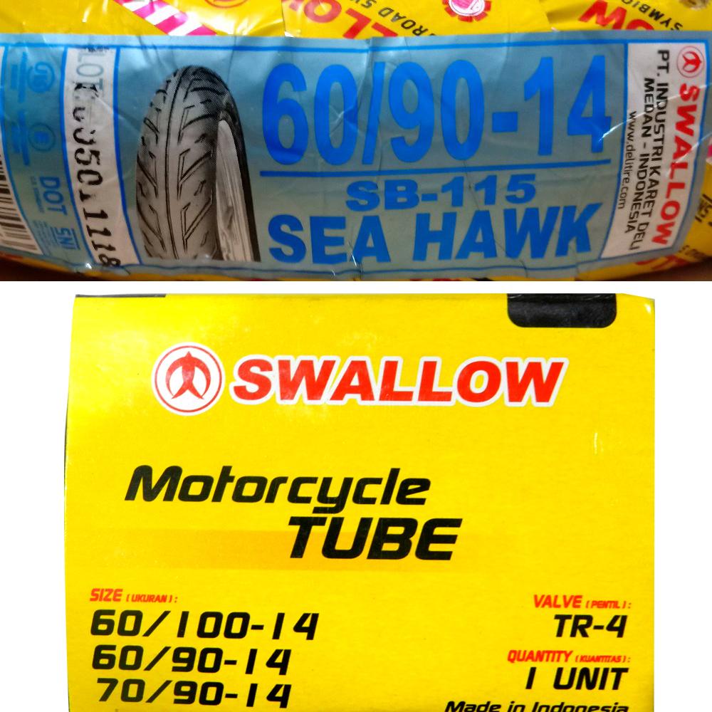  Ban  Motor  Swallow  Sea Hawk 50100 14 Bukan Tubeless Matic  