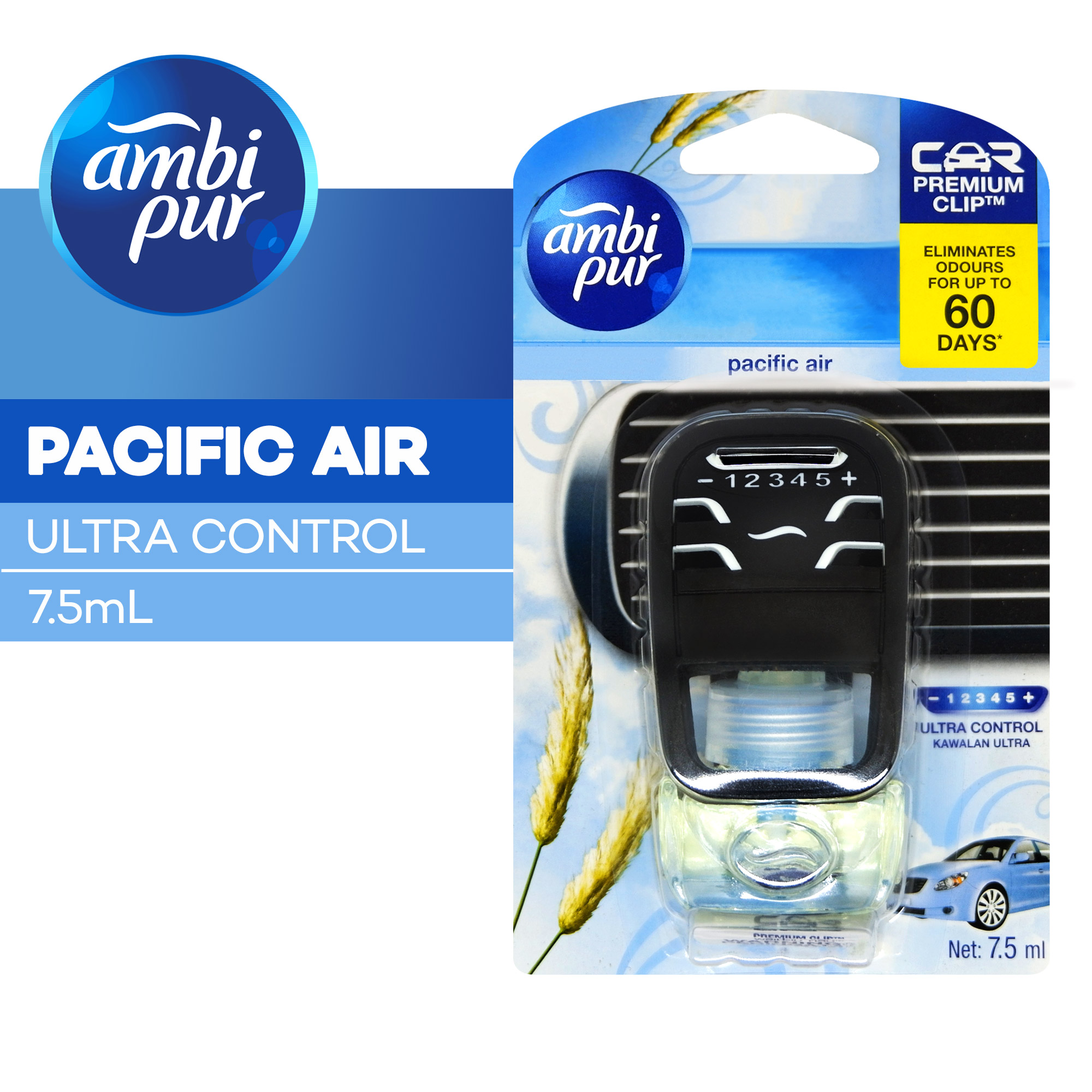 Ambi Pur Pengharum Mobil Pacific Air Starter Kit Ultra 7.5ml Harga 45,700 rupiah*Gratis Ongkir