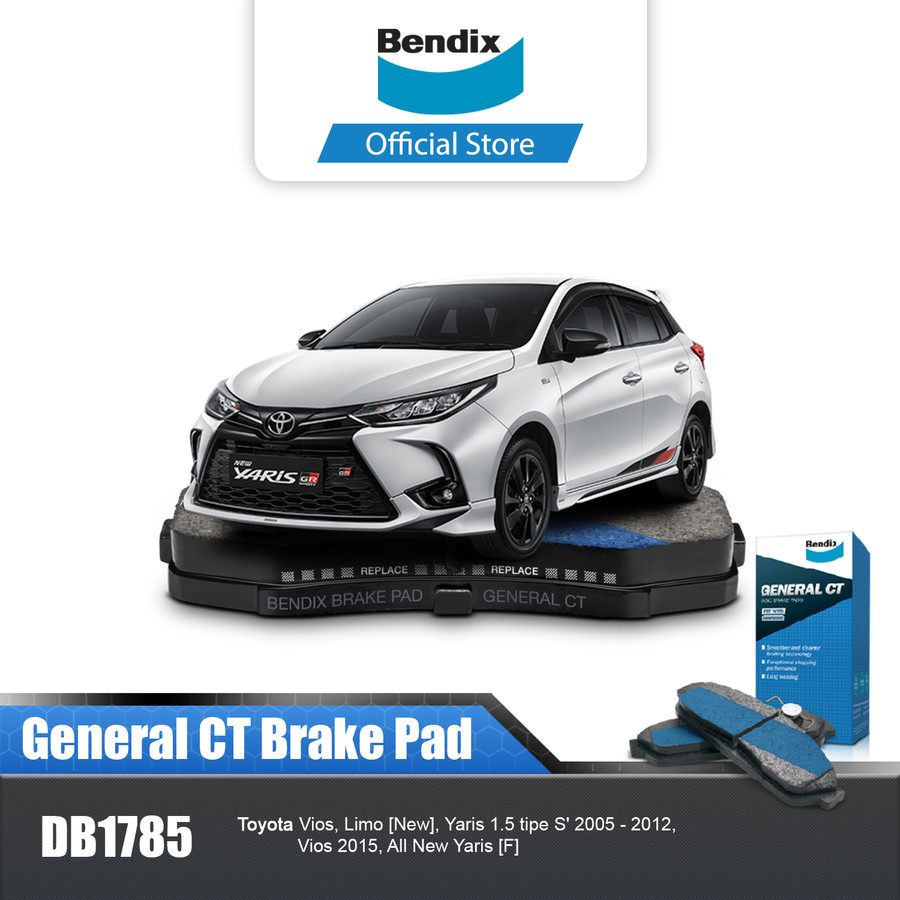 Bendix Kampas Rem Depan Mobil Toyota All New Yaris TRD - DB1785GCT Harga 571,700 Ringgit*Penghantaran Percuma
