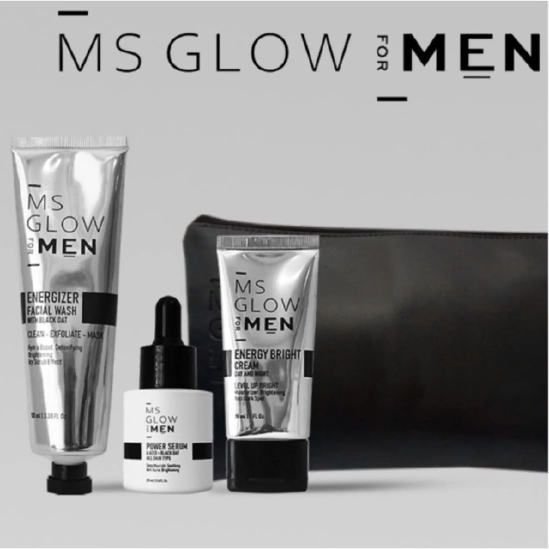 Ms Glow Men Paket Perawatan Wajah Pria Skincare Pencerah Wajah Facial Wash Serum Cream Cowok Msglow Men Lazada Indonesia