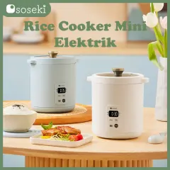 Rice Cooker Mini Elektrik / Rice Cooker Elektrik Anti Lengket SOSEKI - Putih