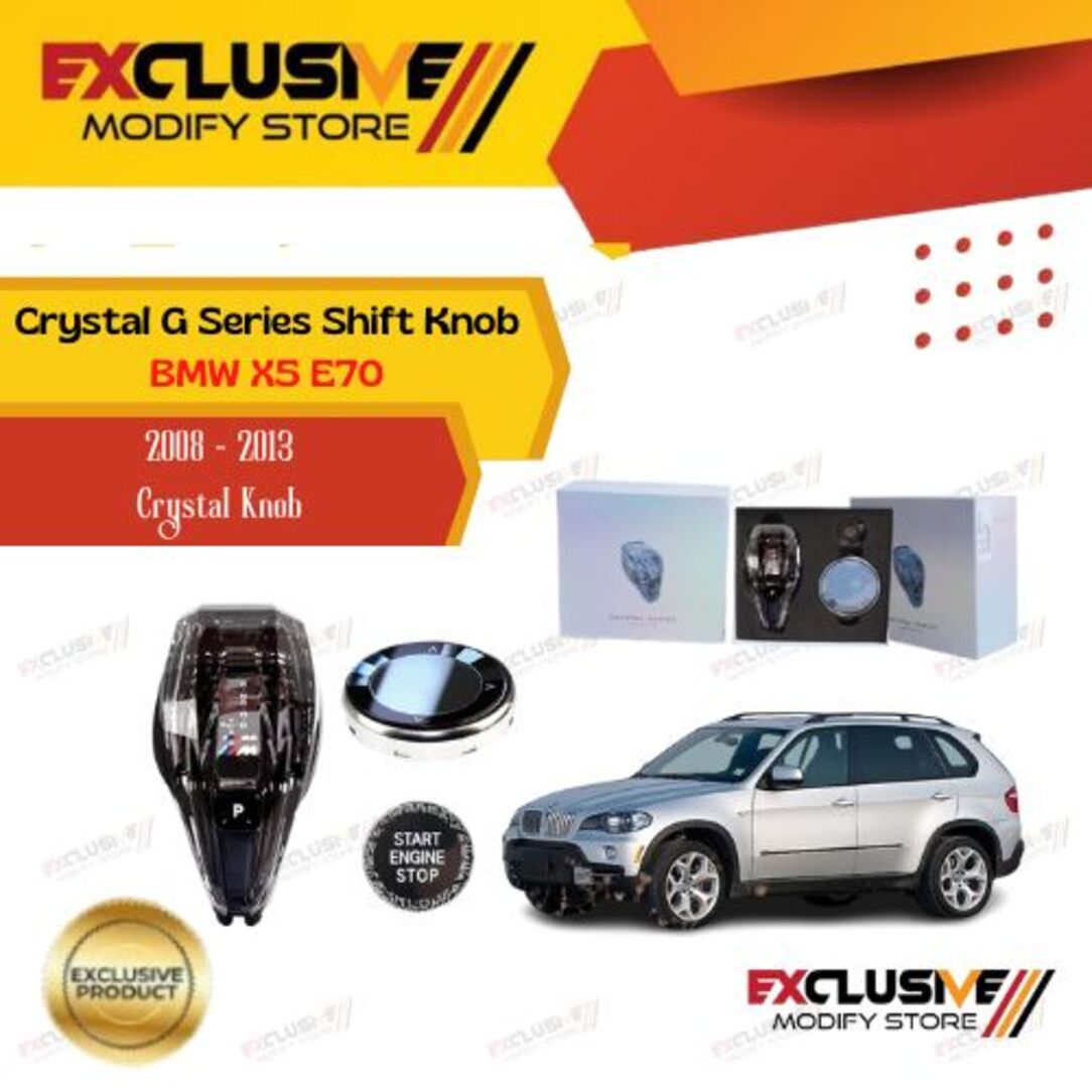 Vstar crystal gear shift knob (RHD) for BMW X5 E70 2008-2013 M Sport Harga 3,850,000 rupiah*Gratis Ongkir