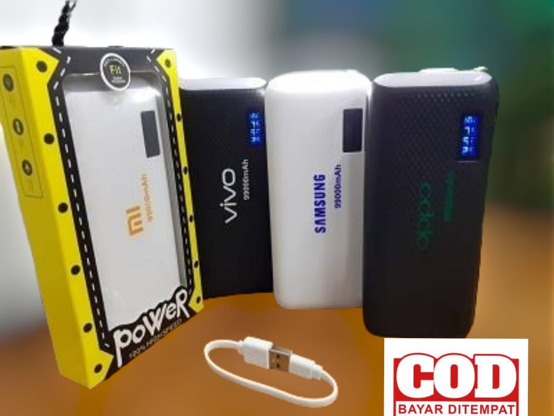 POWERBANK 99000mAh XIAOMI SAMSUNG OPPO REALME VIVO INDICATOR LED