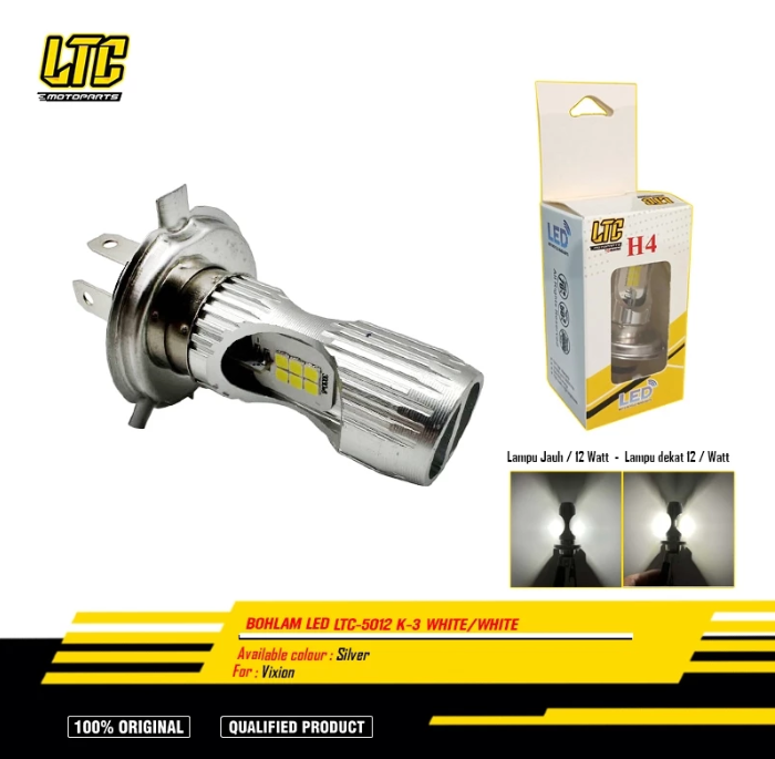 Ltc - Ltc 5012 H4 Led Bulb Harga 40,500 rupiah*Gratis Ongkir