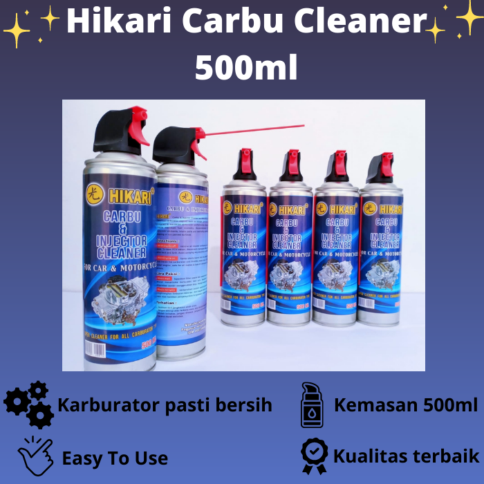 Hikari Carbu Cleaner I Pelumas Pembersih Karburator Harga 25,600 rupiah*Gratis Ongkir