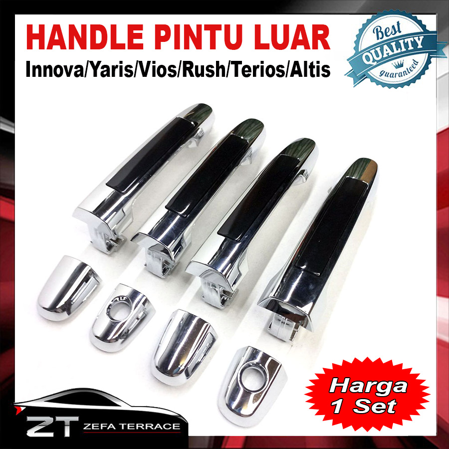 1 set outside door handle Innova Yaris vios rush Terios Altis replace model Harga 335,000 rupiah*Gratis Ongkir