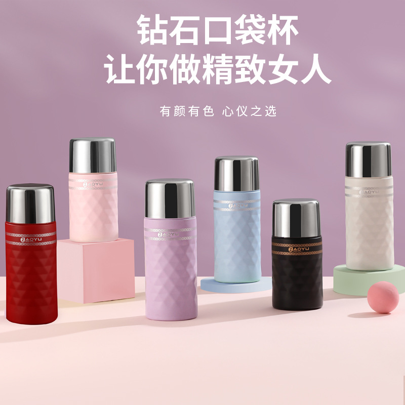 Tumbler Thermos 240 ml 350 ml Zaoyu Mini Portable Vacuum Cup Insulated Bottle Hot & Cool Stainless Steβ¦