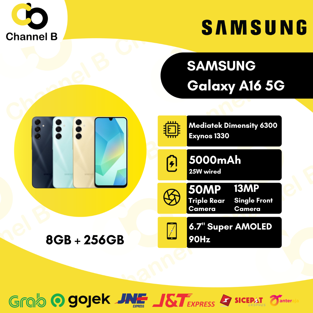 Samsung Galaxy A16 5G Smartphone ( Ram 8GB + Rom 256GB ) Garansi Resmi Giá 3,399,000 Đồng*Miễn phí vận chuyển