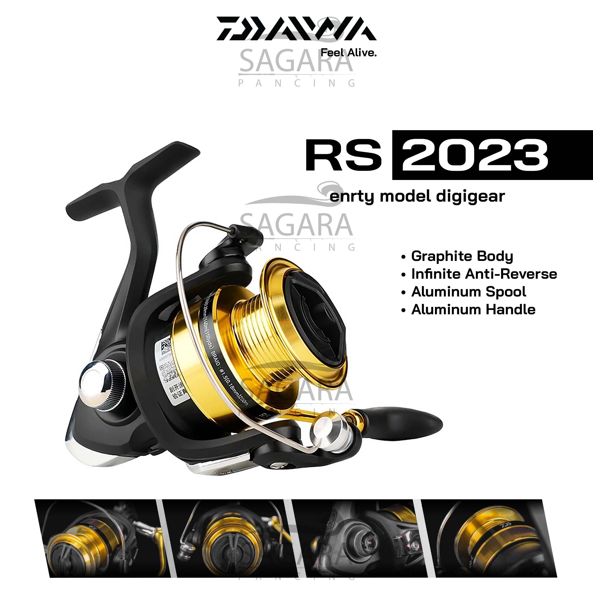 daftar harga reel daiwa Reel Daiwa RS Reel Ultra Light Reel UL Reel Pancing Spinning 2000 500 3000  1000 2500 Gear Ratio 5.2:1 5.1:1 Spin Casting Fishing Reel - Lazada