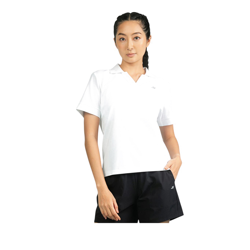 Áo Polo Skechers Women Knit - White