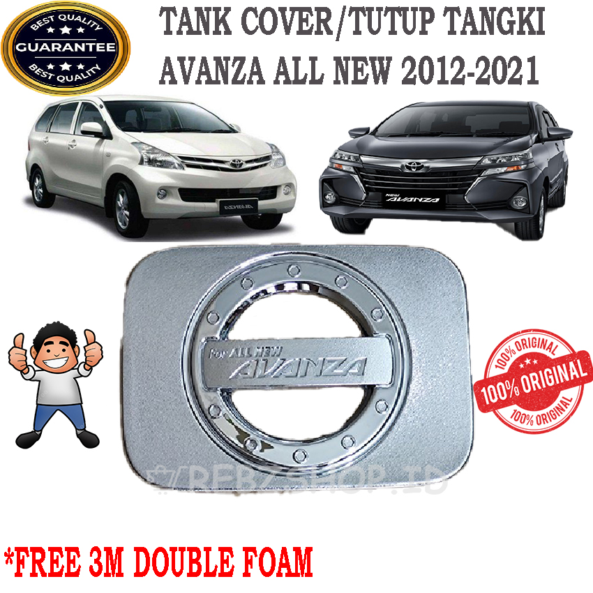 Tank Cover Tutup Tangki Bensin Mobil Toyota All New Avanza 2012-2021 Model Chrome Kualitas Terbaik | High Quality Giá 29,999 Đồng*Miễn phí vận chuyển