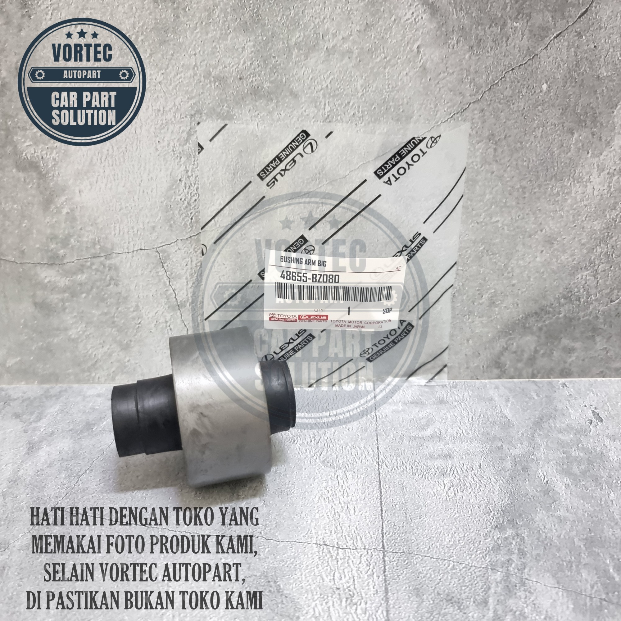 Agya Ayla Front Wing Large Arm Bushing P/N 48655-Bz080 Harga 52,500 rupiah*Gratis Ongkir