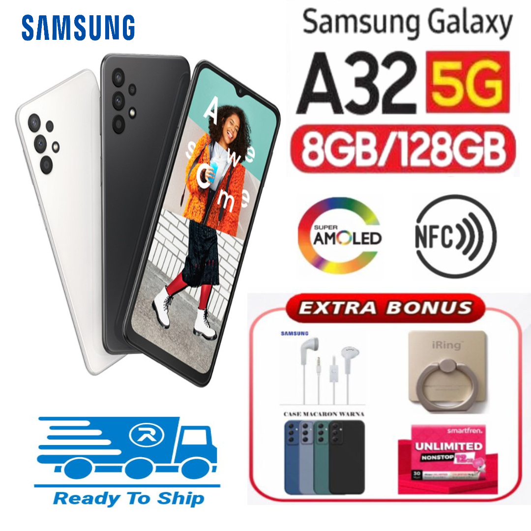 Samsung Galaxy A32 5G RAM 8/128 - EXTRA BONUS - GARANSI Harga 2,150,000 rupiah*Gratis Ongkir