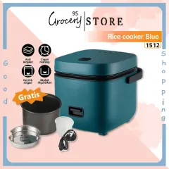 [Dikirim dr jakarta+COD] [Popular] Smart Mini Rice Cooker 0.8L Portable Household Rice Cooker 2-3 Persons Household Multifunctional Soup Cooking