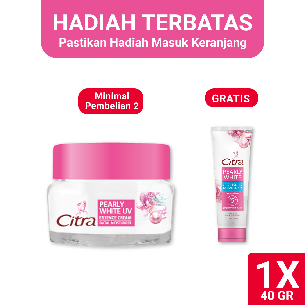 Lazada Indonesia - CITRA KRIM WAJAH PEARLY WHITE UV 40G – Cream Wajah Face Cream Krim Muka Krim Wajah Cream Muka