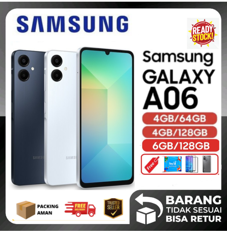 Samsung Galaxy A06 50Mp Main Camera 25W Fast Charging Warranty - Black 6/128 Gb Harga  1,030,000 Ringgit*Penghantaran Percuma