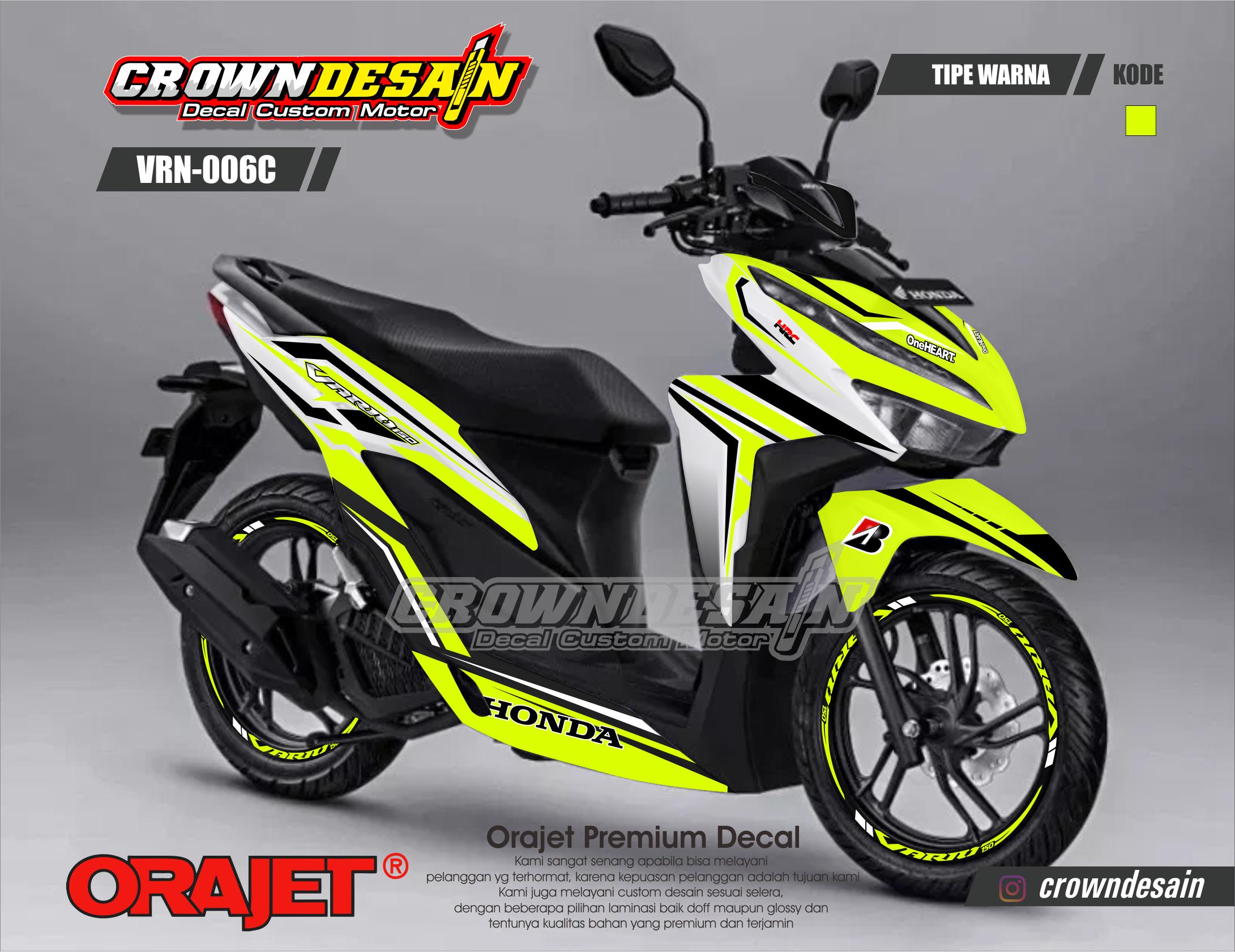 Crown Sticker Decal For Honda Vario New 2018 2019 150 125 Style