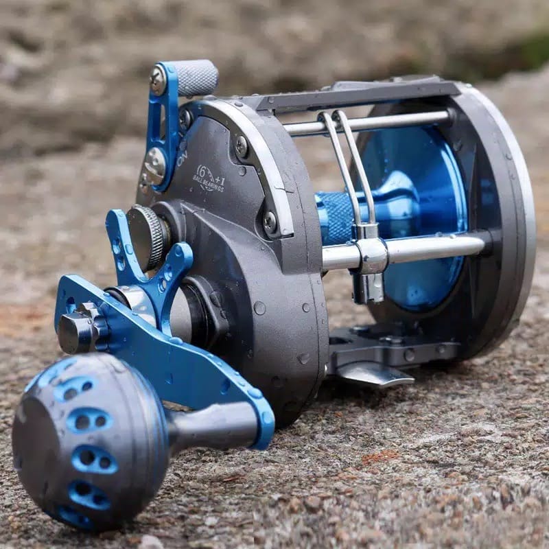 burning shark trolling reel