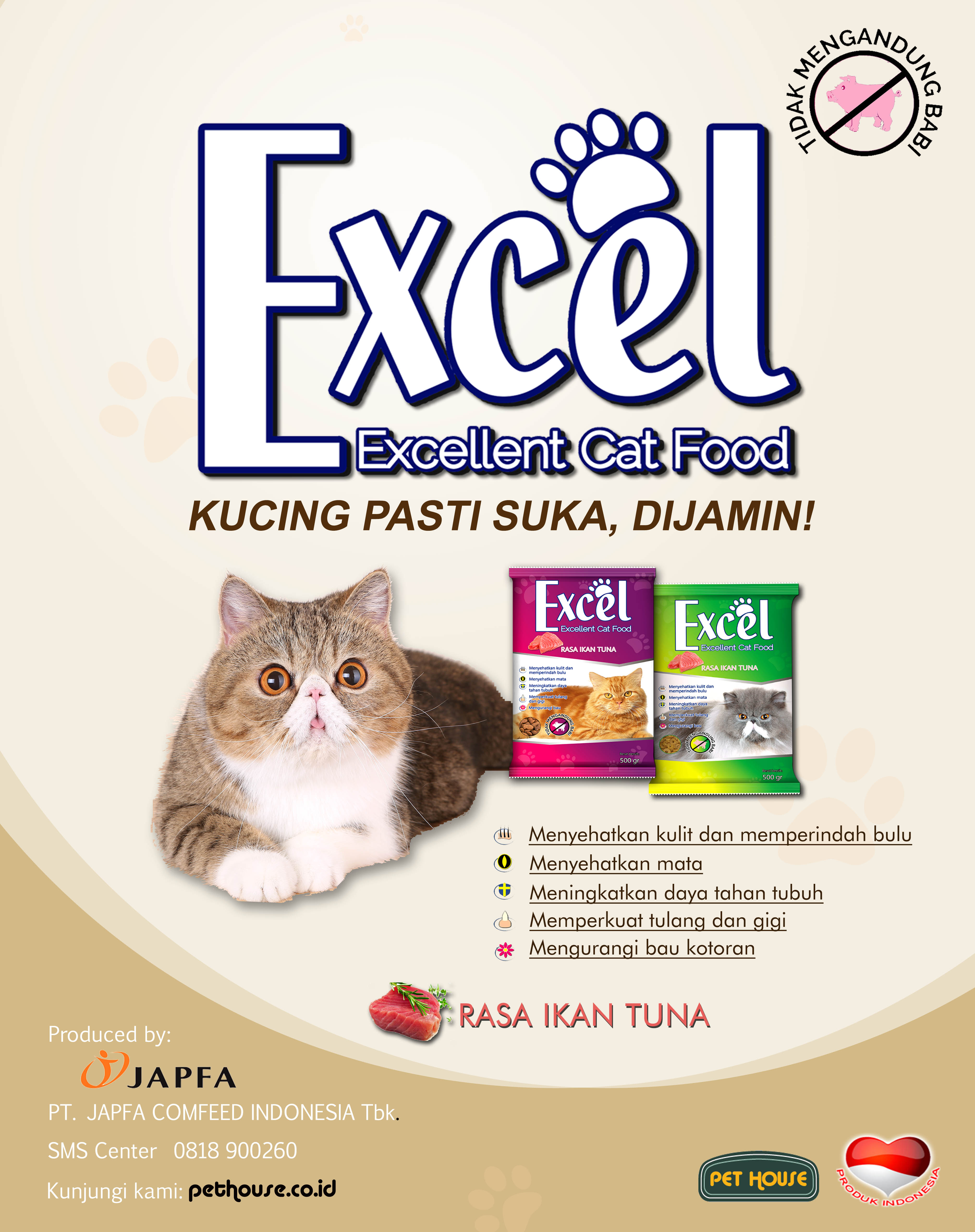 Excellent cat food sale