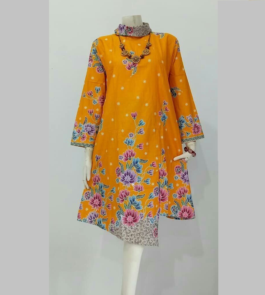 Tunik Batik Cantik Untuk Pesta Pernikahan Baju Kondangan Model Terbaru 2021