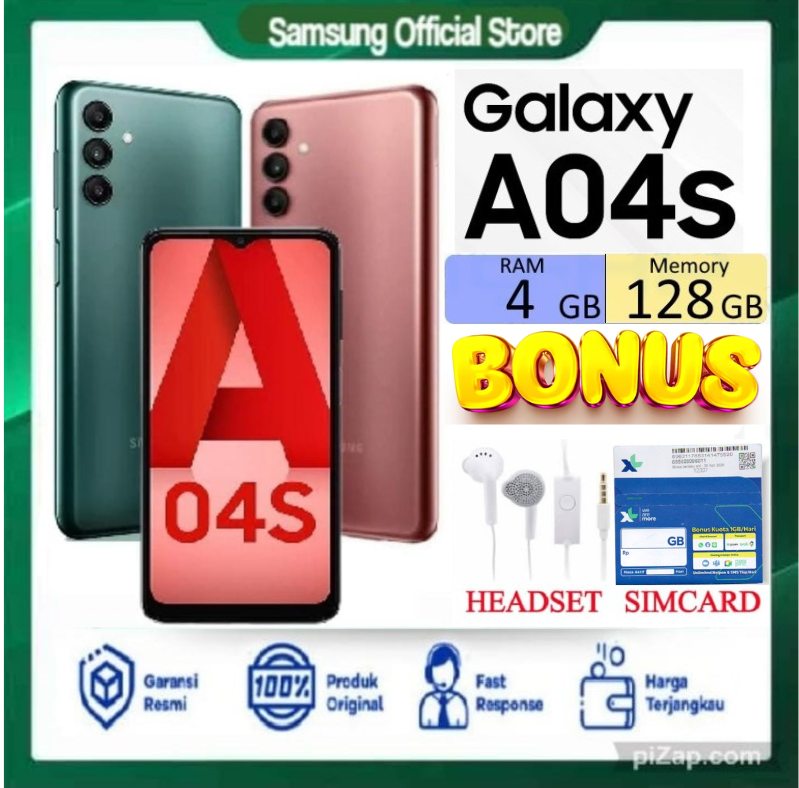 Samsung Galaxy a04s 4/64 GB & 4/128 GB Exynos 850-special promo Harga 1,100,000 rupiah*Gratis Ongkir