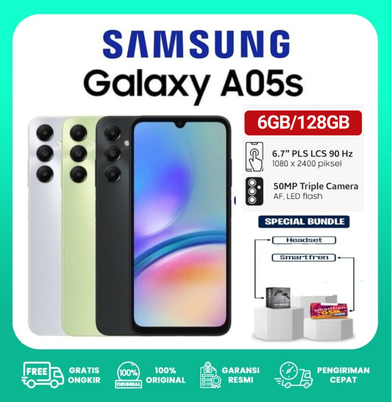 Special Promotion! !! Samsung Galaxy A05S & A05 Ram 6/128 Gb Snapdragon 680 / 50 Mp Camera Harga 1,041,600 rupiah*Gratis Ongkir