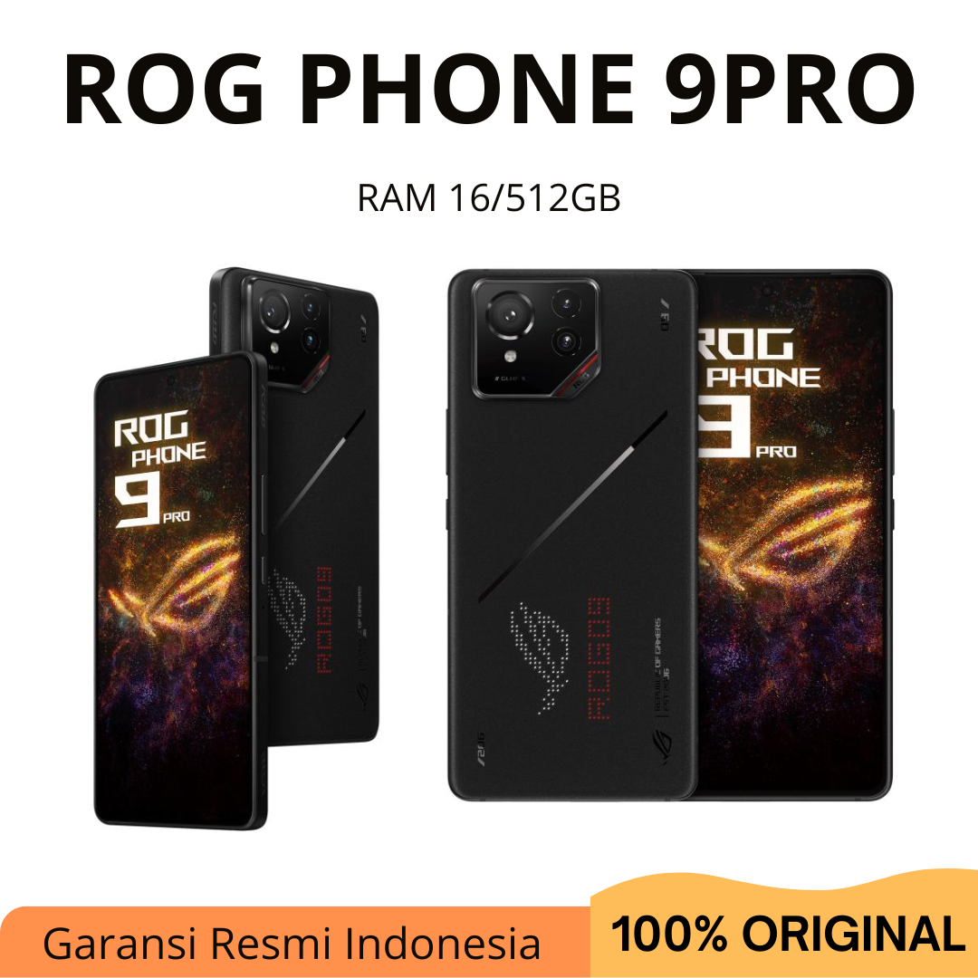 ASUS ROG Phone 9 PRO [16/512GB] Garansi Resmi Harga 14,979,000 rupiah*Gratis Ongkir