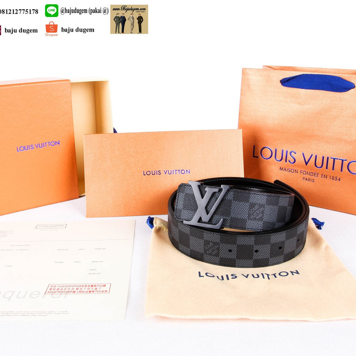 Belt Sabuk Gesper Ikat Pinggang Pria LV 
