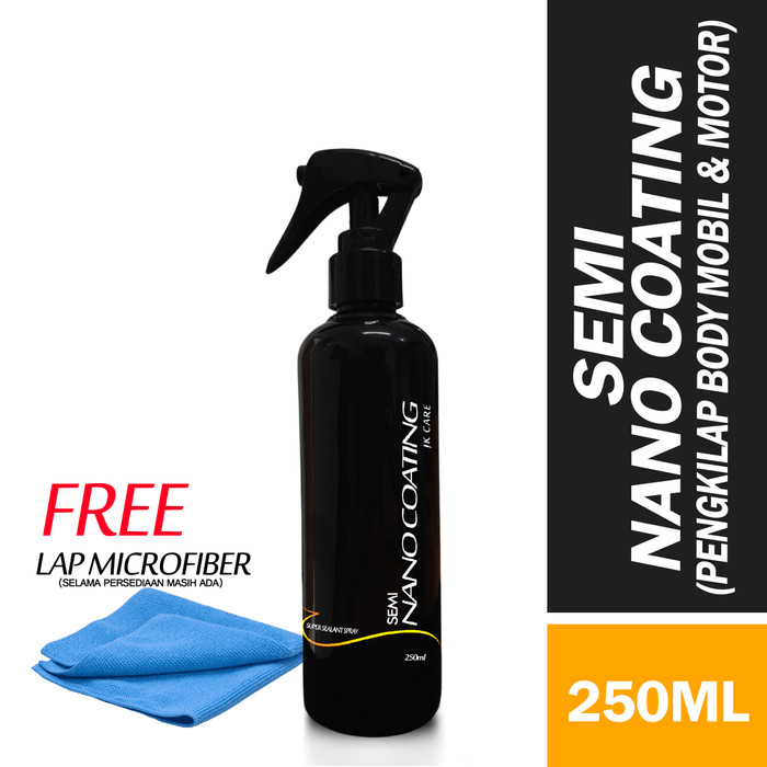 Semi nano coating pengkilap body mobil dan motor 250ml - free lap Harga 88,245 rupiah*Gratis Ongkir