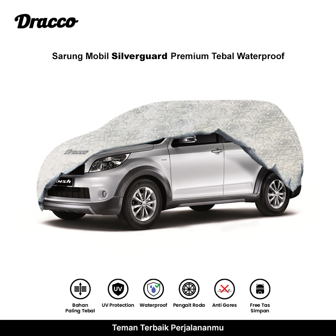 Old Rush Car Cover Dracco Silverguard Thick Waterproof Anti-Uv Premium Car Cover Harga 625,000 rupiah*Gratis Ongkir