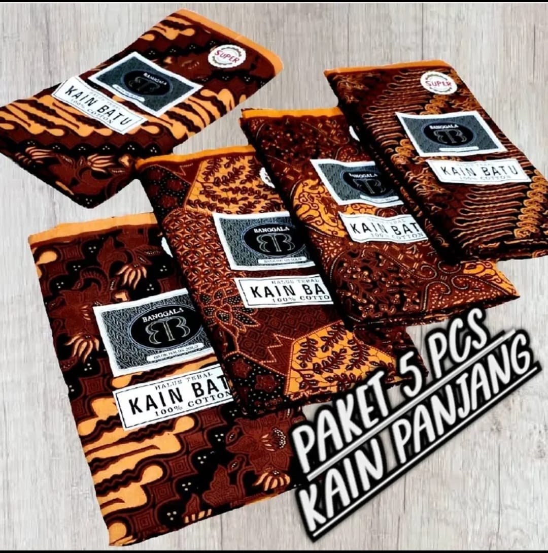Paket 5 PCS Kain Jarik Premium Banggala Termurah / Dapet 5 Kain Batik Panjang Pekalongan