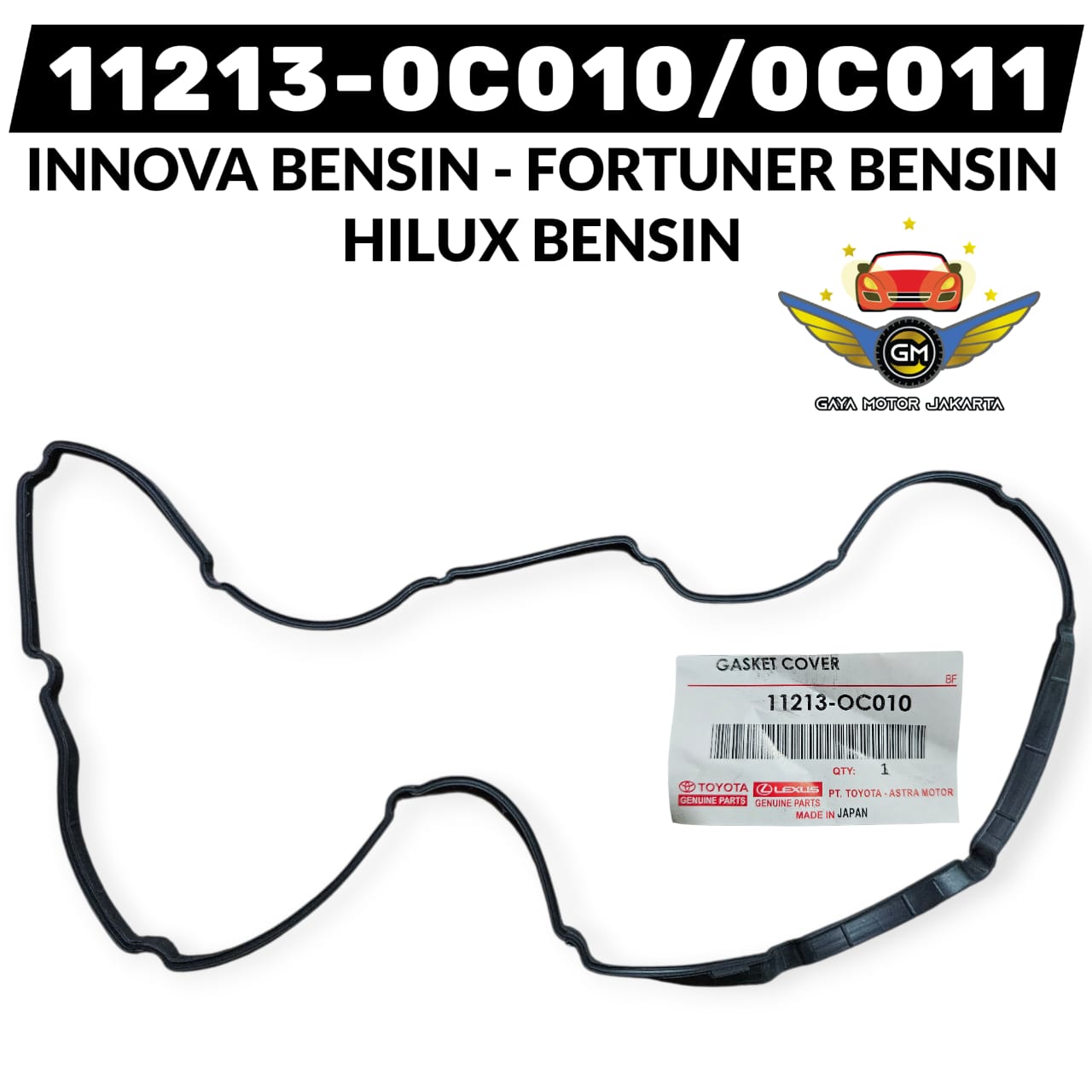 Toyota Innova gasoline valve cap gasket-gasoline Fortuner-Hilux gasoline 11213-0c010 | 11213-0c011 Harga  45,000 Ringgit*Penghantaran Percuma