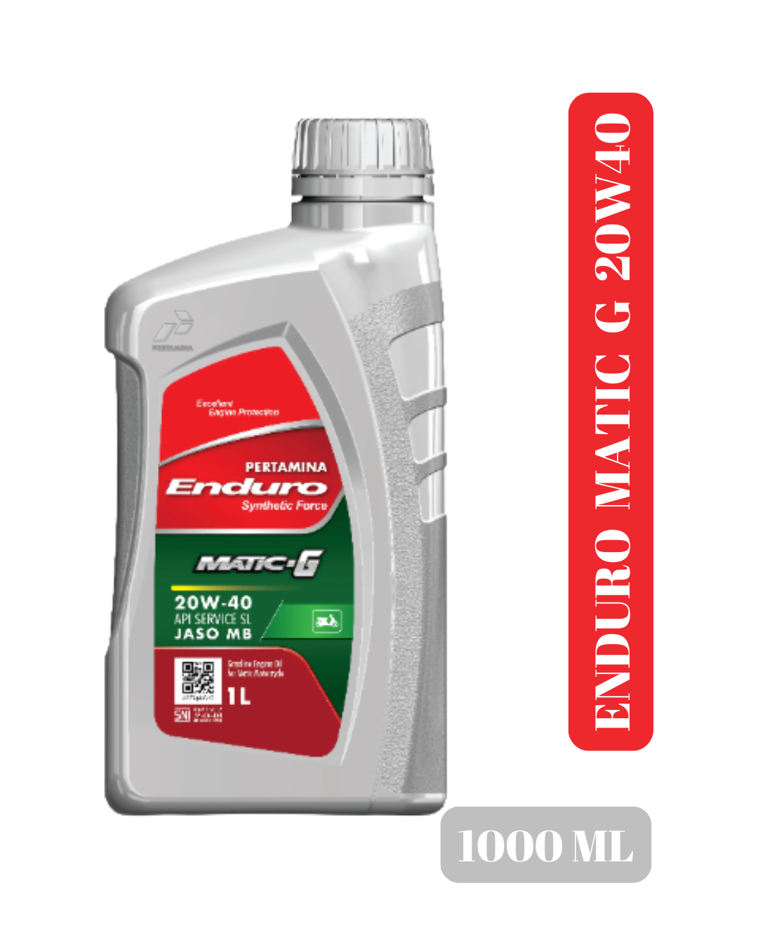 Enduro Matic 20W40 Oil 100% Original Lubricant Pertamina Vario Beat Mio Nmax Aerox Pcx Supra Cbr Etc. Harga 21,500 rupiah*Gratis Ongkir