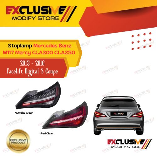 Mercedes Benz W117 mercy cla200 CLA250 (2013 - 2016) pre-facelift upgrade stoplamp model facelift ceremony digital S coupe style Harga 11,750,000 rupiah*Gratis Ongkir
