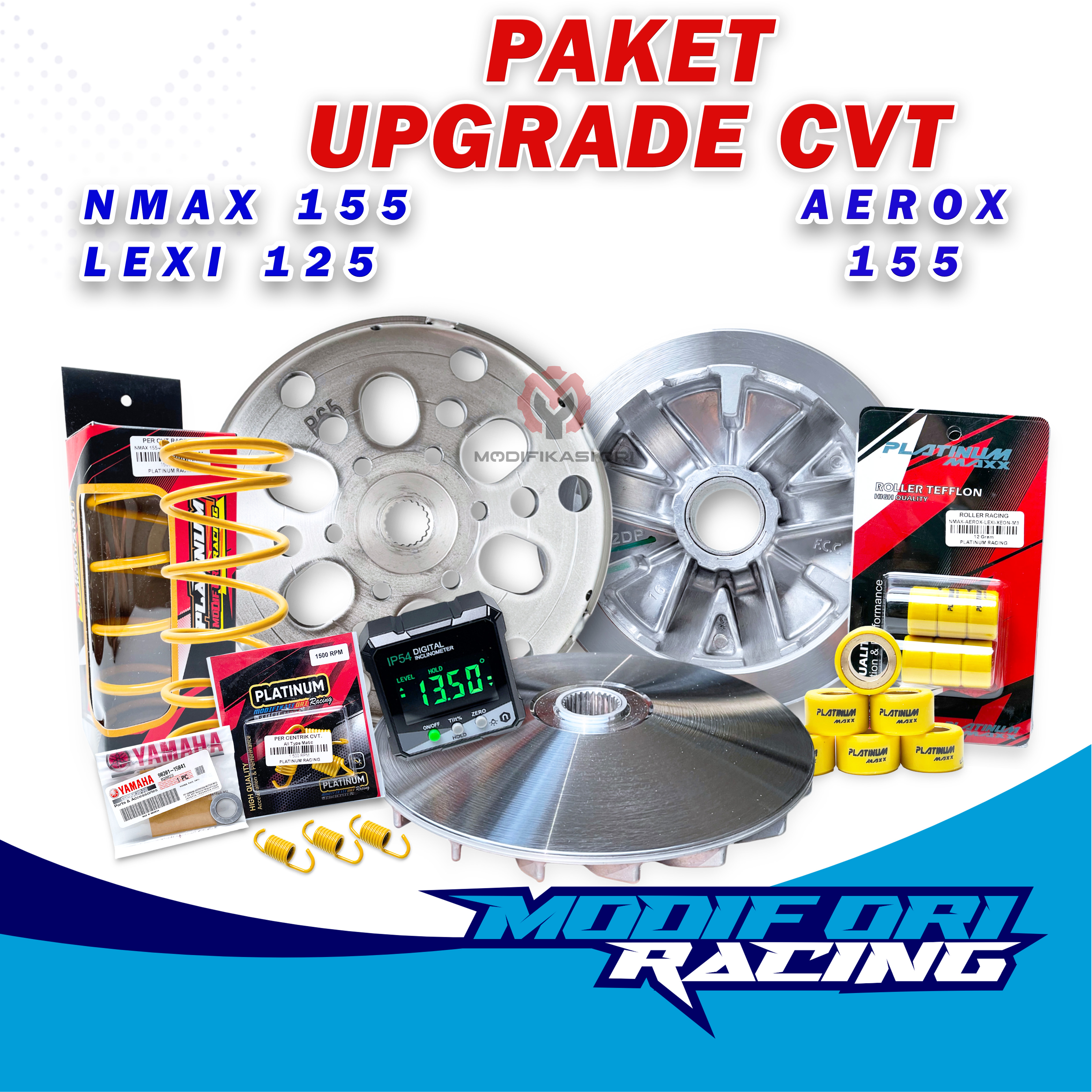 YAMAHA NMAX Full Spek CVT Nmax Kampas ganda Nmax Per CVT Nmax Roller Racing Nmax Rumah Roller nmax Roller Aerox Yamaha Per CVT kampas ganda nmax YAMAHA LEXI Full Upgrade CVT Yamaha Pulley Racing Pulley Bubut Nmax Modifikasi Ori Harga 800,000 rupiah*Gratis Ongkir