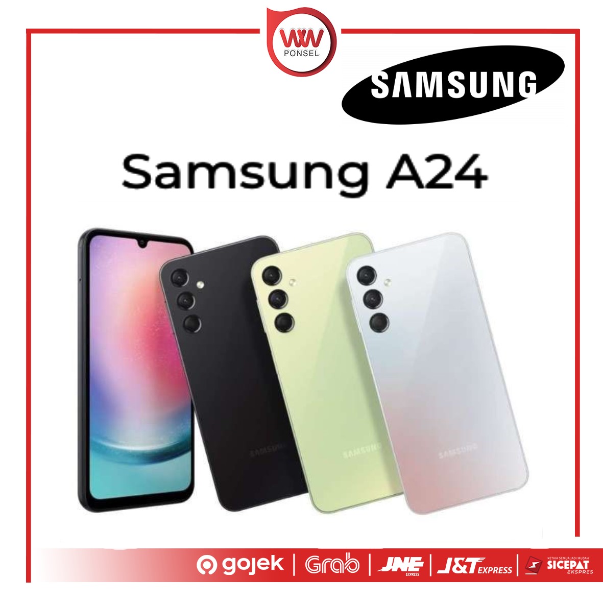 Hp Samsung A24 Ram 8GB Internal 128GB Garansi Resmi Harga 3,499,000 rupiah*Gratis Ongkir