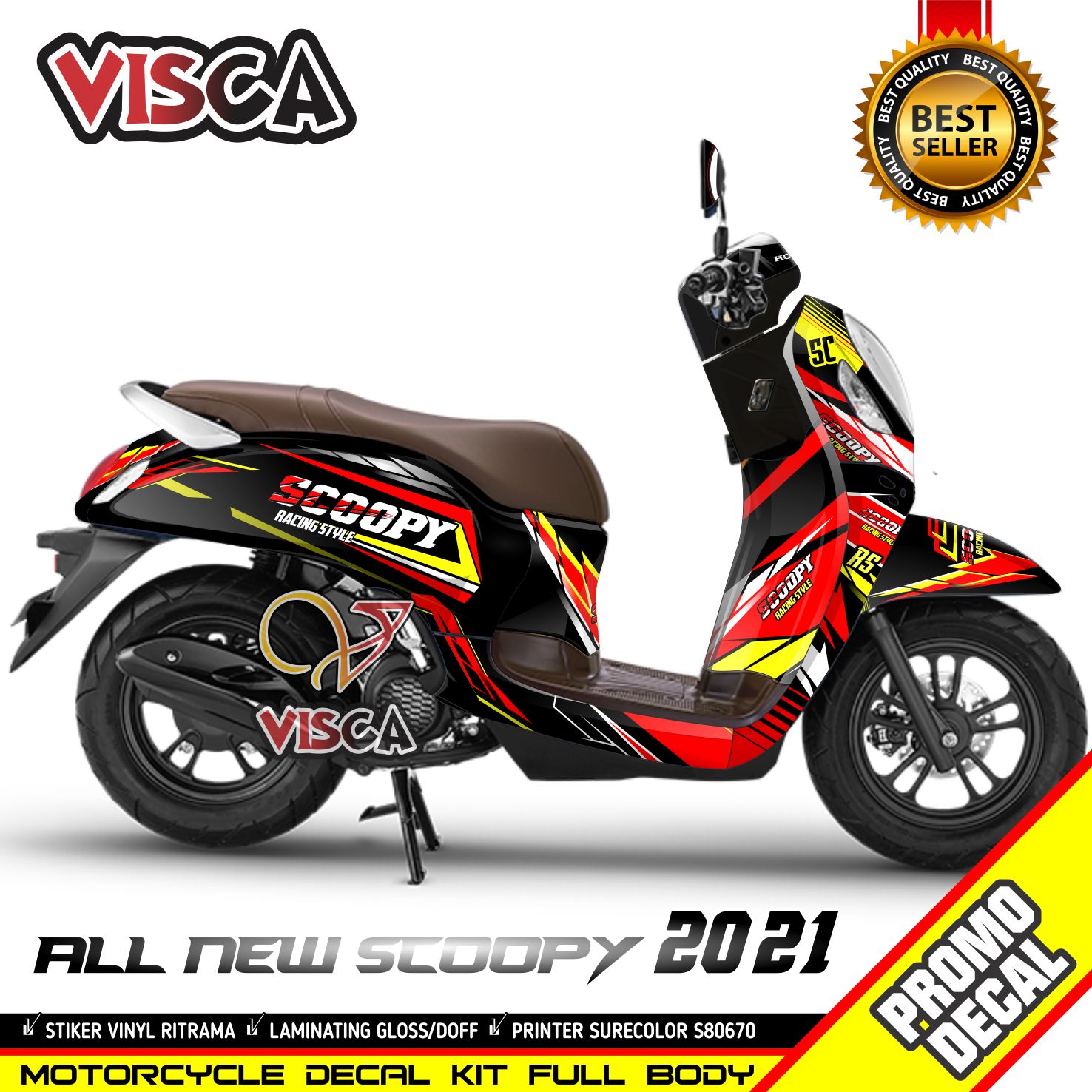 Decal Scoopy 2021 Full Body Stiker Scoopy 2021 Dekal Scoopy 2021 Road Racing Lazada Indonesia