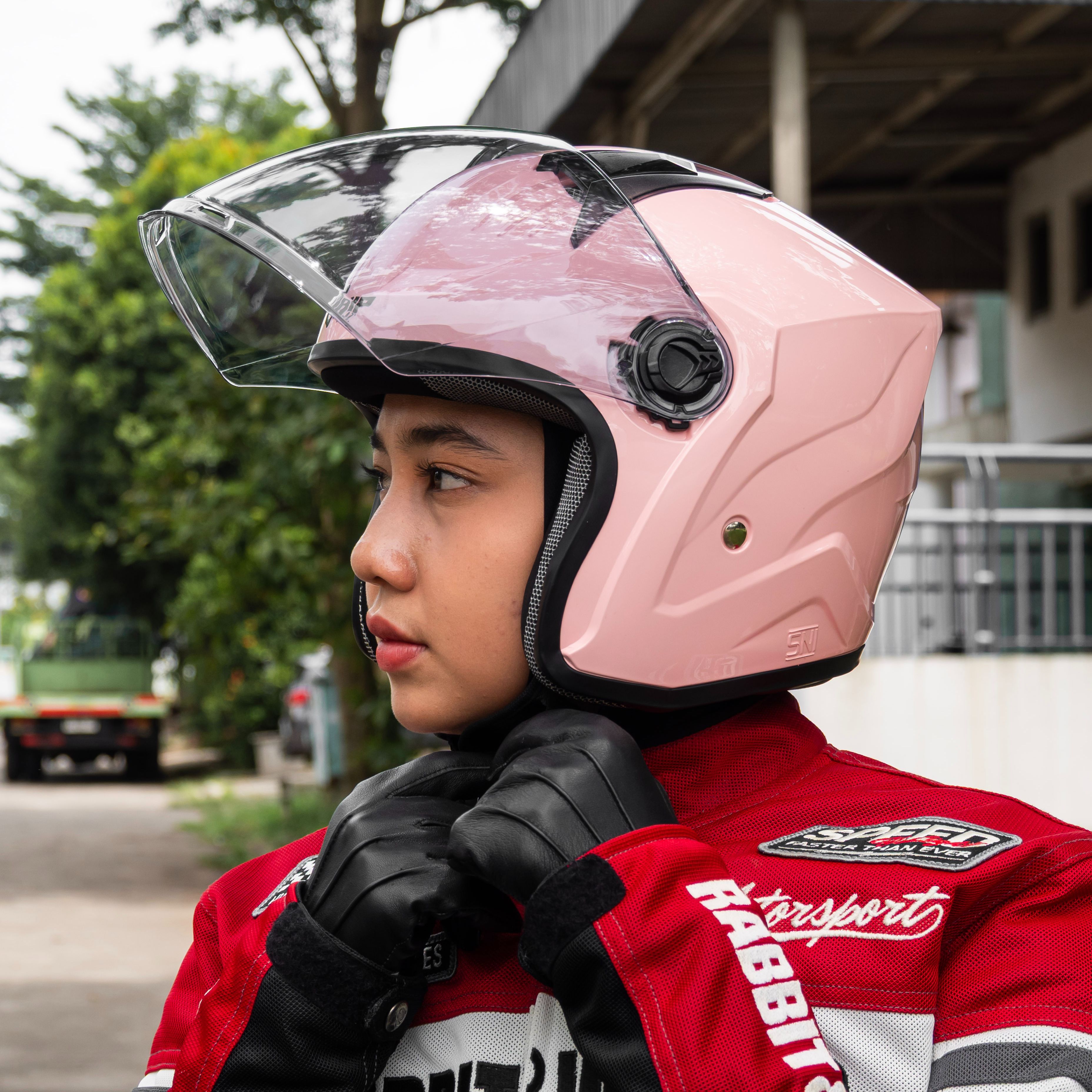 Latest Bip Voltix Half Face Helmet Premium Aesthetic Helmet for Men and Women Adults Sni Harga 149,900 rupiah*Gratis Ongkir