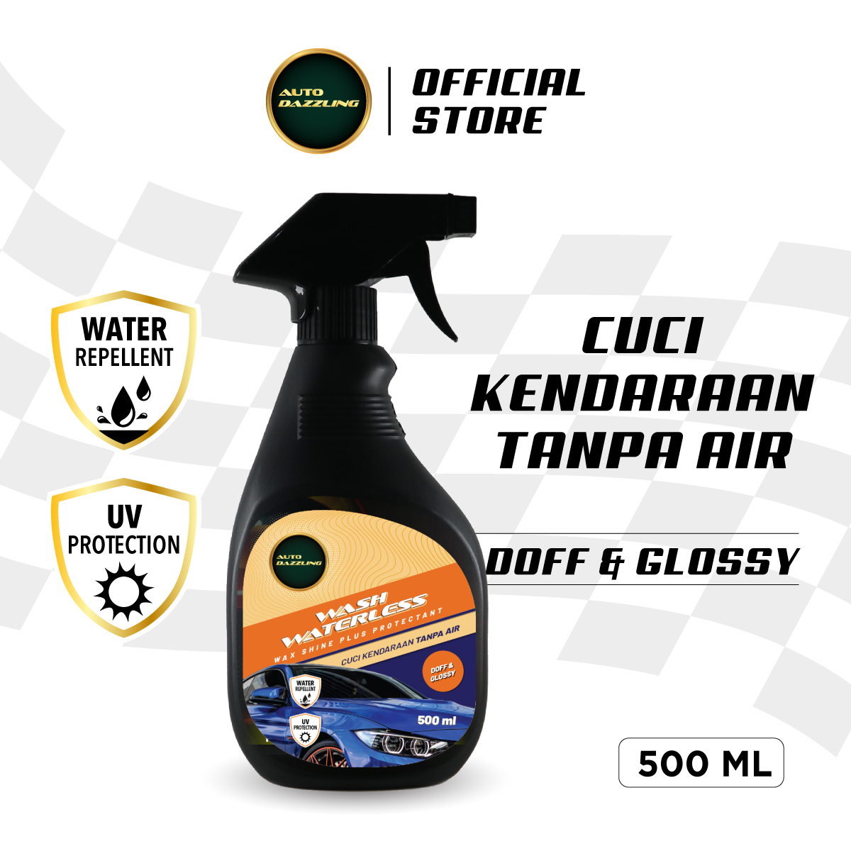 AUTO DAZZLING WASH WATERLESS CUCI MOBIL TANPA AIR EFEK DAUN TALAS Harga 45,000 Ringgit*Penghantaran Percuma